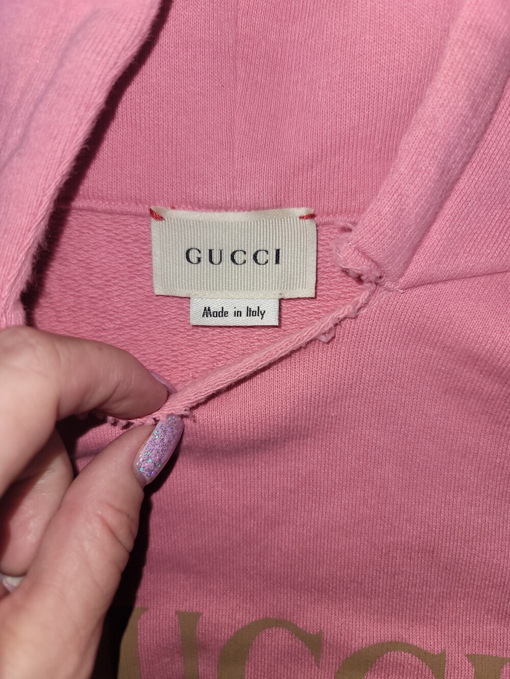 Gucci Pink Hoodie Sweatshirt XXS/XS - Picture 4 of 8